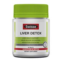 Swisse Ultiboost Liver Detox | Supports Liver Health & Function | Provides Relief for Indigestion & Bloating | Milk Thistle, Artichoke & Turmeric| 60 Tablets