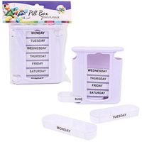 Weekly Pill Box Storage Organizer Dispenser 7 Day Medicine Compartment Container