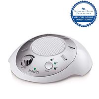 White Noise Sound Machine | Portable Sleep Therapy for Home , Office , Baby & Travel | 6 Relaxing & Soothing Nature Sounds , Battery or Adapter Charging Options , Auto-Off Timer | HoMedics Sound Spa