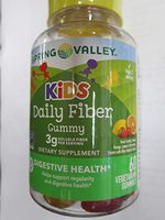 Spring Valley Kids Daily Fiber 3 g Digestive Health, Fruit, 60 Gummies (Pack of 2)