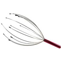 Top Quality Handheld Manual Wire Scalp Head Massager, Red