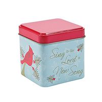 Religious Cardinal Square Favor Tins
