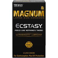 Trojan Magnum Ecstasy Ultrasmooth Lubricated (Package Of 4)