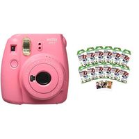 Fujifilm Instax Mini 9 Instant Camera Flamingo Pink w/ Fujifilm 120 Film Pack