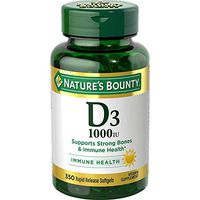Nature's Bounty Bounty D-1000 IU Dietary Supplement Rapid Release Liquid Softgels 350 ea (Pack of 3)
