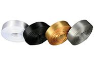 CHRISTMAS Set 4 Rolled up 5/8" SF SATIN Ribbon 10 Yds each (40 Yds Total) Choose Combo (Silver, Gold, Black, White)