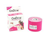 CanDo Kinesiology Tape, 2" x 16.5 ft, Pink, 1 Roll