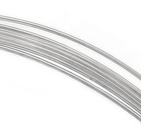 uGems Sterling Silver 24 Gauge Wire Half Hard Round (Qty=12 Feet)