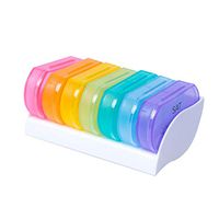 nago0 Daily Pill Organizer for 7 Day Weekly AM/PM,Pill Box Case with Moisture-Proof Design for Purse and Pockets to Hold Vitamins, Fish Oil, Supplements and Medication