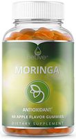 Moringa Gummies from Miracle Tree Leaf, Superfood Supplements, All-Natural Source of Vegan Nutrients, Minerals, Vitamins and Antioxidants, 60 Chewable Gummy Vitamins