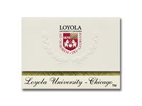 Signature Announcements Loyola University, Chicago Graduation Announcements, Platinum style, Elite Pack 20 with Loyola U., Chicago Seal Foil