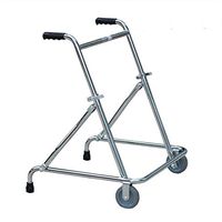 XRX Adjustable Children Walker, Foldable Child Standing Frame Lower Limb Rehabilitation Aids Training Stand Walker Directional with 2 Wheel,Lightweight