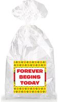 Forever Begins Today Party Favor Bags with Ties - 12pack
