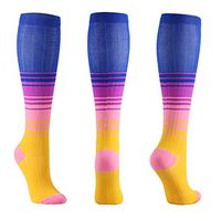 HLTPRO 20-30 mmHg Compression Socks Women & Men - Compression Stockings for Running, Nurse, Flight, Travel