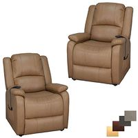 2 Pack of RecPro Charles 30" RV Power Lift Chair (Toffee) | Handicapped Accessible Power Lift Recliners | RV Furniture | Recliner Chair | Lift Chair Recliner