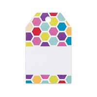 Rainbow Honeycomb Printed Gift Tags - 2 1/4 x 3 1/2 - 50 Pack
