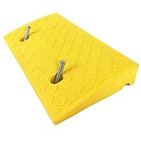 Rubber Car Curb Ramps Plastic Ramp Pad, Can Be Fixed Road Tooth Pads, Car Ramp Wheelchair Skateboard Stairs Slanting Line Triangle Uphill Pad (Size: 50 27 7cm) Threshold Ramp Kit Set for Driveway-
