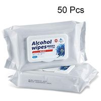 50 Pcs Wet Wipes Disposable, Hand Clean Wipe, Skin Cleaning Wet Pads Soft Cotten Cleaning for Hands, Mouth, Face, Body