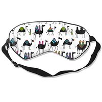 Camels Caravan Seamless Pattern For Your Design Sleep Mask Women & Men With Adjustable Straps Sleeping 8.26" X 3.54" Eye Masks Lightweight And Comfortable Night Cover For Kids Girls,Sleep Mask