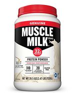Muscle Milk Genuine Protein Powder, Cake Batter, 32g Protein, 2.47 Pound