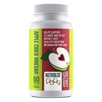 Nutriblox Extra Strength Apple Cider Vinegar Pills (1,300mg) - Helps Support: Natural Weight Loss, Cleanse and Detox, Premium Non-GMO Capsules