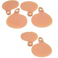 6PCS Silicone Gel Ball of Foot Cushion Arch Support Insoles Metatarsal Foot Pain Relief (Skin)