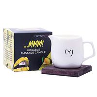 Kissable Massage Oil Candle – Sensual and Romantic Melt Massage Candles for Pleasant and Relaxing Massages (Lemon)