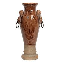 Hosley Ceramic Vases - Your Choice of Colors (Brown2)