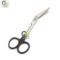 G.S STYLEMATE Bandage Scissor 7.25", Night Garden Black Handle Best Quality