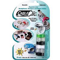 QA Worldwide KP0131-12 Cable Clic Organizers (7 Micro and 1 Mini)
