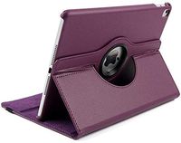 Jennyfly iPad 3 9.7 inch Case,360 Degree Rotating Soft PU Leather Protective Cover for 9.7 inch iPad 2/3/4 - Purple