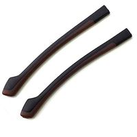 ODL 2 Pack Eyeglass Replacement Temple Tip Sleeves Non-Slip Soft Silicone (Brown)