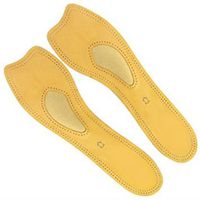 Professional Foot Therapy Leather Foot Insoles (2) Pairs