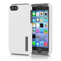 iPhone 5 5S SE Case, Incipio DualPro Case Shockproof Hard Shell Hybrid Authentic Rugged Cover - White/Gray