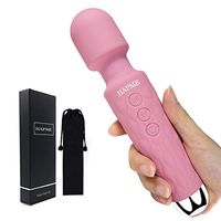 HAPME Personal Wand Massager Handheld Electric Cordless Mini Wand Rechargeable Waterproof Powerful Vibrate Massager for Therapeutic Muscle Aches