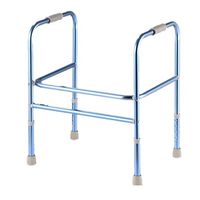 Walkers Toilet Blue Aluminum Double Handrail Elderly Disabled Walking Auxiliary Four-Legged Stick 55.5cm42.5cm63.5cm MUMUJIN