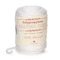 G & G HANDCRAFT GG-2050 Macramé Cord White 6Mm 100Yd
