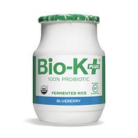 Bio-K Plus - Blueberry Flavor, Drinkable Probiotics for Women & Men - Fermented Rice, Dairy-Free, Featuring 50 Billion Live & Active Bacteria, Gluten-Free, Vegan - Shipped Cold (6) Bottles, 3.5 oz
