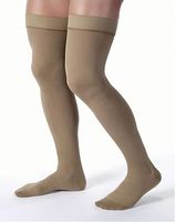 Jobst for Men Ribbed THIGH HIGH Moderate Compression 15-20mmHg M, Black