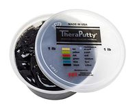 CanDo TheraPutty Standard Exercise Putty, Black: XFirm, 1 lb