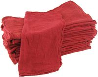 Shop Towels Red-Commercial/Industrial A Grade -100 Piece Box -NEW 100% Cotton