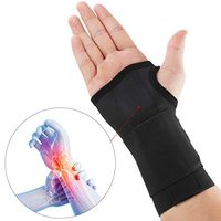 Wrist Brace Wrist Support for Carpal Tunnel Syndrome Arthritis Tendonitis Repetitive Stress Injury Early Cast Removal for Right Hand Black U.S. Solid Product (M)