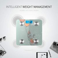 Big Tough Rhino Cartoon Body Weight Scale Personal Weight Scale Digital Scale Bathroom Tracks 8 Key Compositions Analyzer Sync with Fitness Apps 400 Lbs
