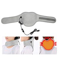 Heating Neck Brace, Unisex Far Infrared Heating Neck Massage Soft Adjustable Neck Support Protector, 3 temperature modes, Neck Guard for Neck and Shoulder Tension, Heat Therapy Pain Relief