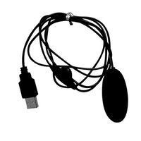 Yhua USB Speed Control Sing'le V-ibratin'g Eg-g Bo-dy Tool for Couple - Black