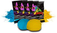C-Ball (Refillable Powder Ball) - 2 C-Balls and 4 Count 70 Gram Color Packets (2 Yellow and 2 Blue)