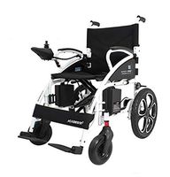 TX Electric Wheelchair Foldable and Lightweight Intelligent Automatic Multifunction Low Back Lithium Battery, White