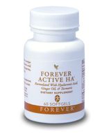 Forever Living Active HA / Herbal Supplement 60 Softgels Formulated with Hyaluronic Acid, Ginger Oil & Turmeric