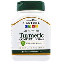 21st Century Turmeric Complex 500 mg - 60 Vegetarian Capsules, Pack of 3