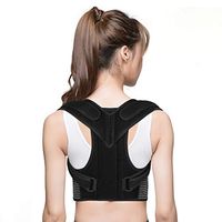 Back Posture Corrector, Back Brace Upper Back Support with Adjustable Shoulder Straps and Lumbar Belts for Men Women, Improve Posture, Prevent Slouching and Relieve Back Pain (M Waist 28” - 34”)